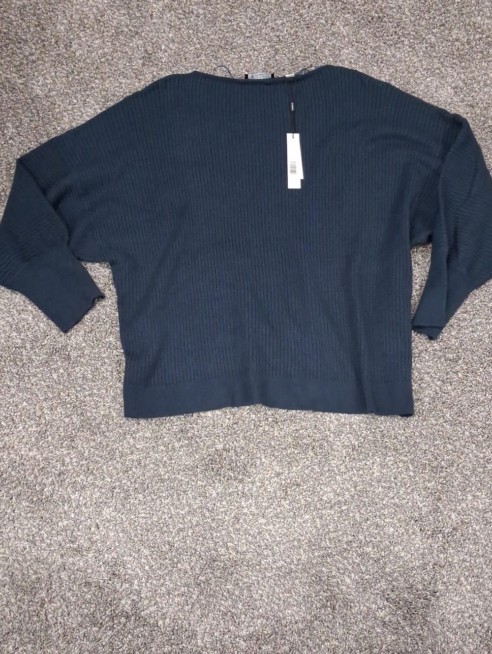 T Tahari Woman Long Sleeve Wide Neck Sweater Size 3X NWT Color Dark Teal